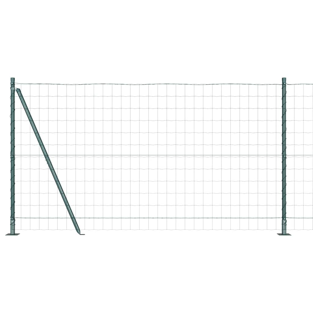 Europai kerítés beton alaplappal 10 x 1,2 m PVC-bevonatos acél
