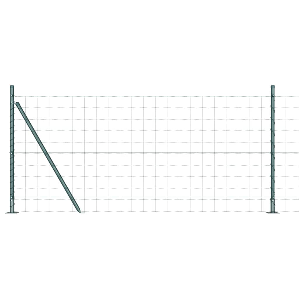 Europai kerítés beton alapval 10 x 0,8 m PVC-bevonatos acél
