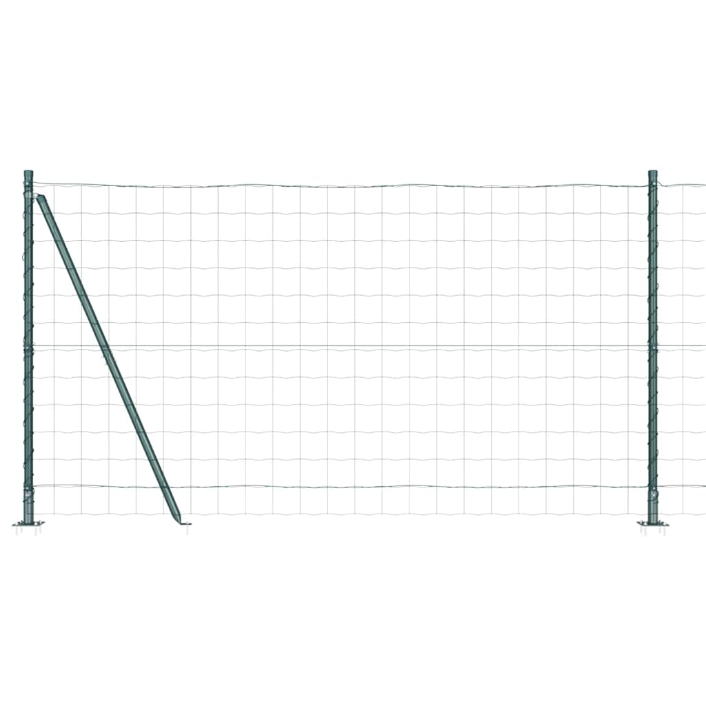 Europai kerítés beton alaplappal 10 x 1,2 m PVC-bevonatos acél