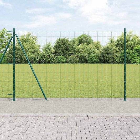 Europai kerítés beton alaplappal 10 x 1,5 m PVC-bevonatos acél
