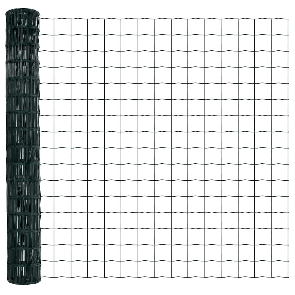 Europai kerítés beton alaplappal 10 x 1,6 m PVC-bevonatos acél
