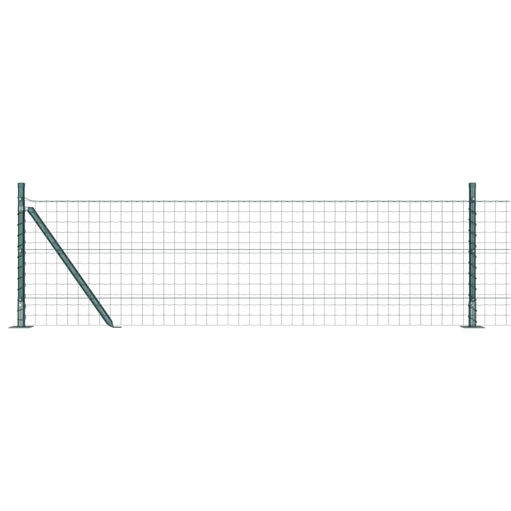 Europai kerítés beton alaplappal 25 x 0,6 m PVC-bevonatos acél