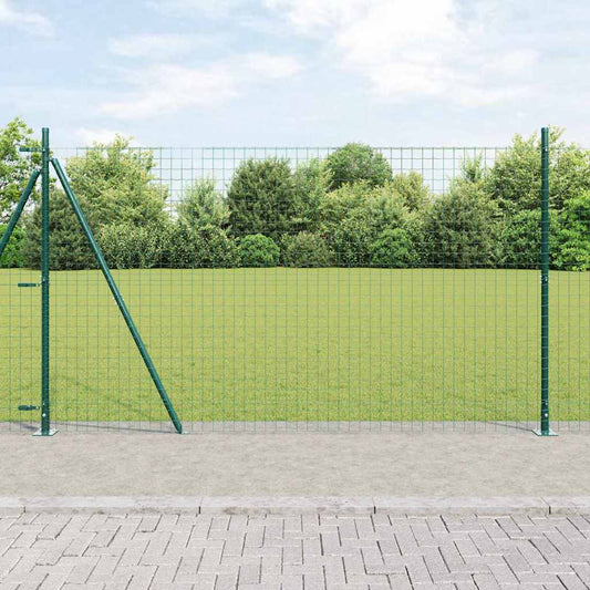 Europai kerítés beton alaplappal 25 x 1,2 m PVC-bevonatos acél