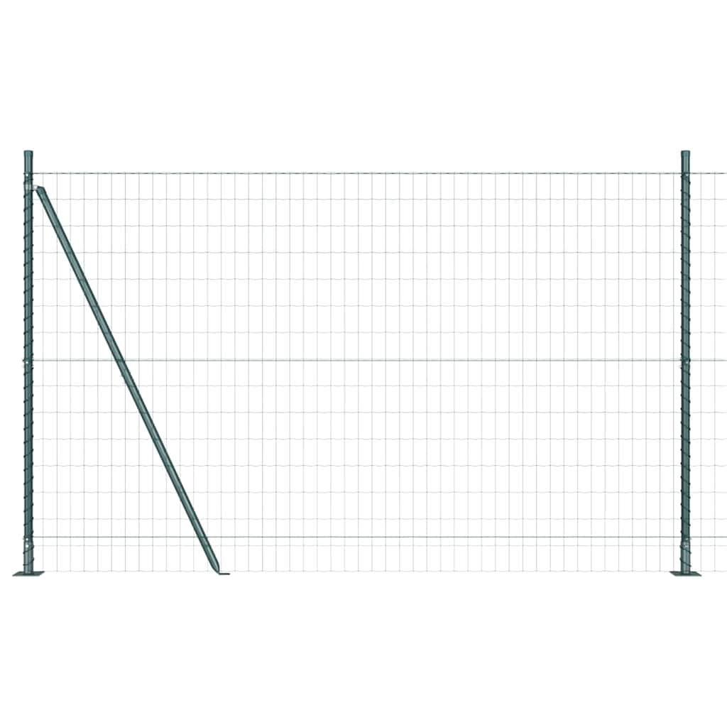 Europai kerítés beton alaplappal 25 x 1,2 m PVC-bevonatos acél