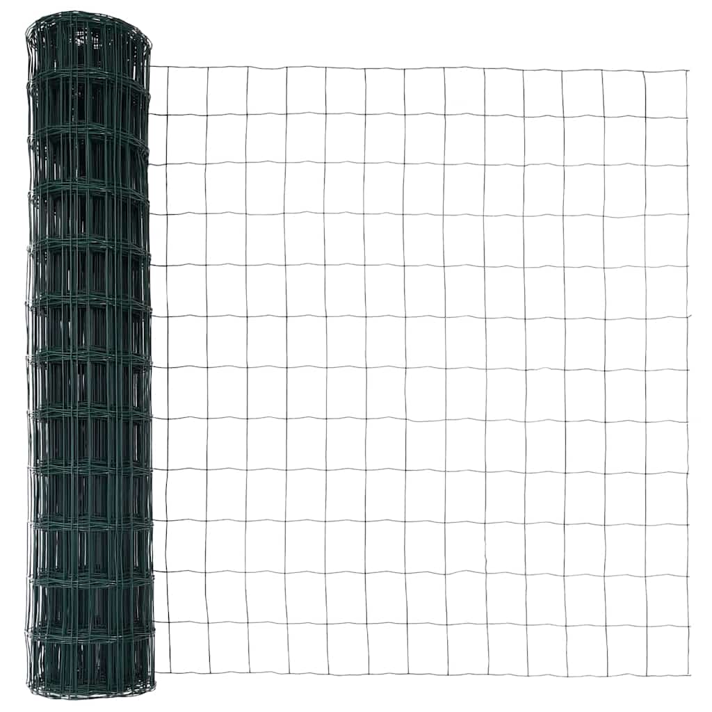 Europai kerítés beton alaplappal 25 x 1 m PVC-bevonatos acél