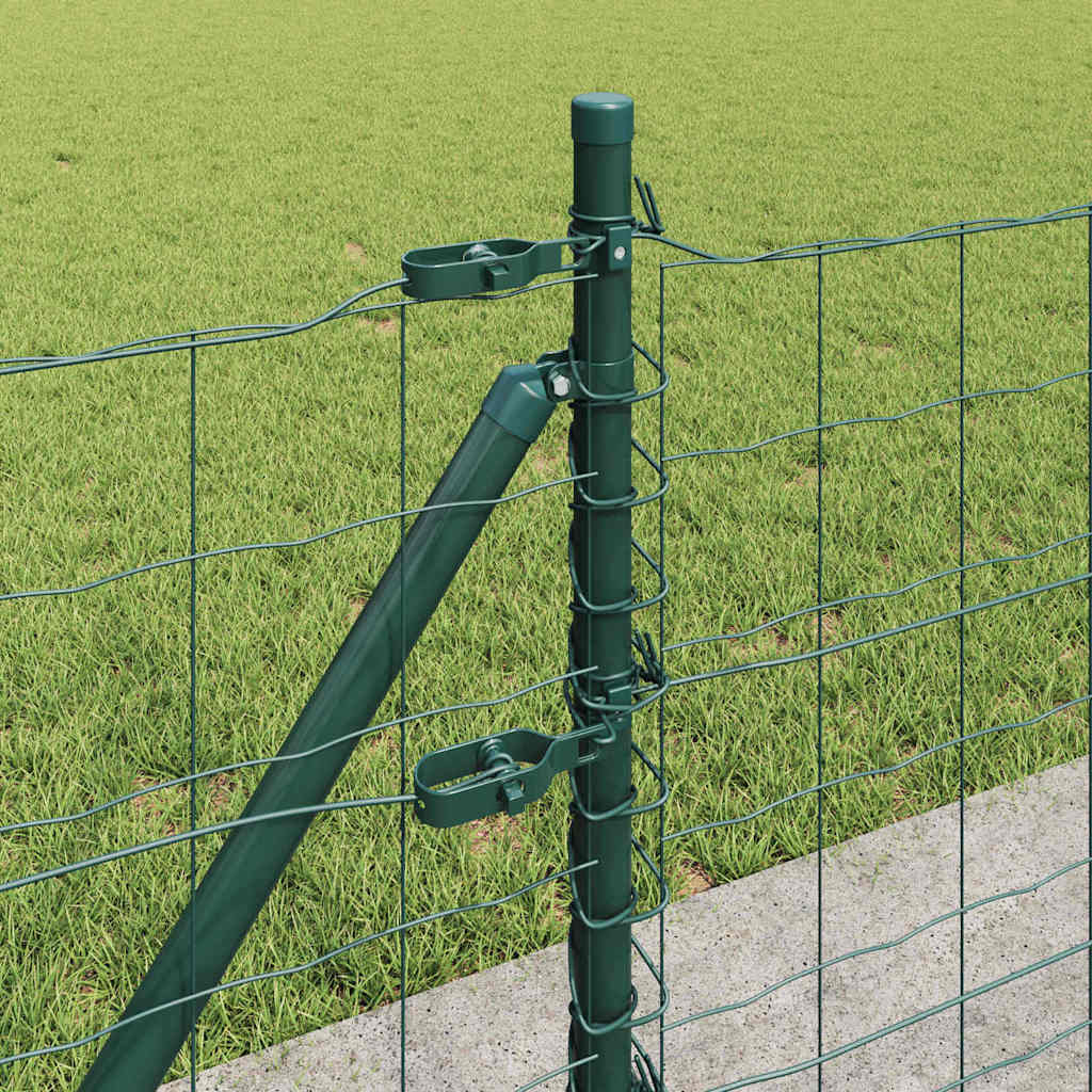 Europai kerítés beton alaplappal 25 x 0,4 m PVC-bevonatos acél