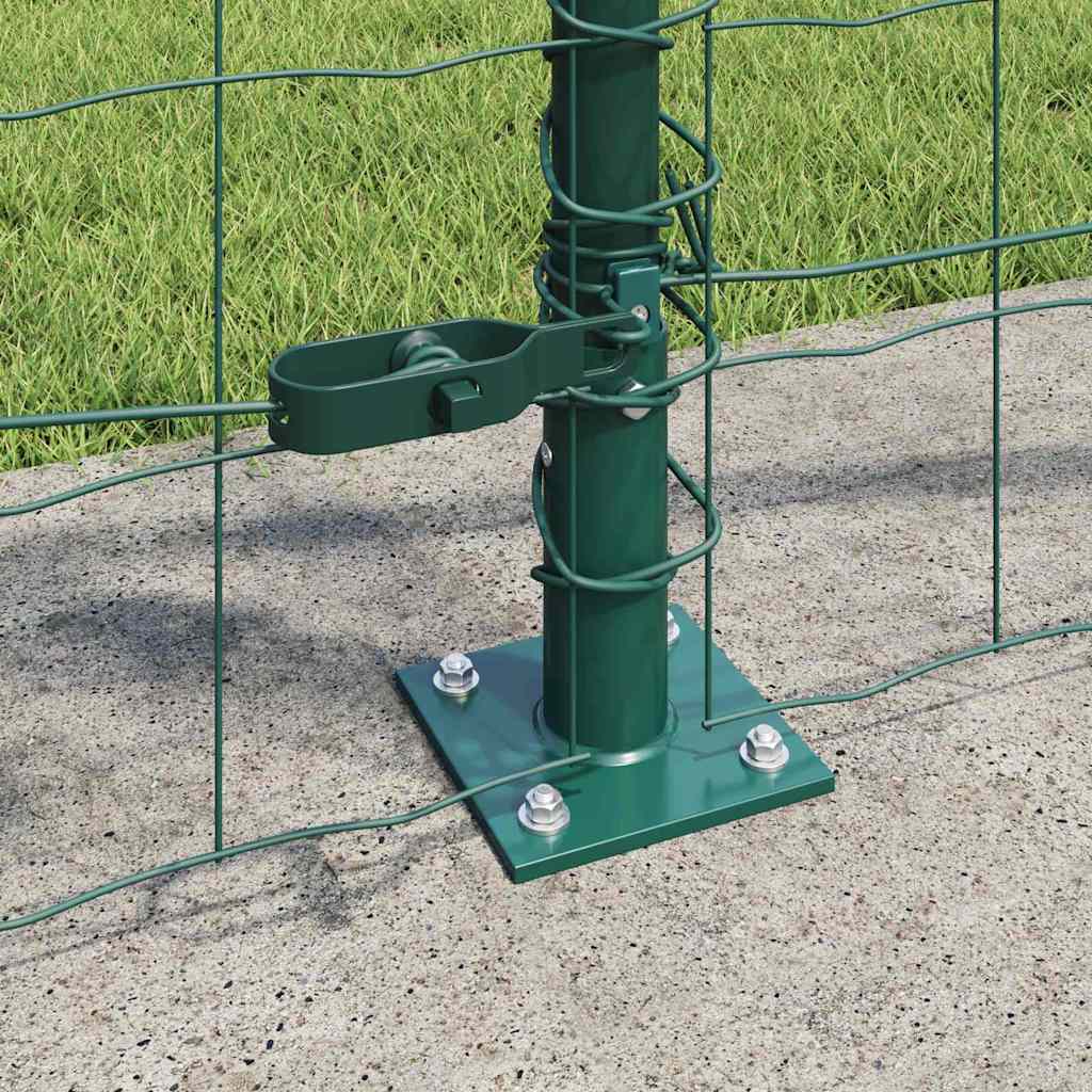 Europai kerítés beton alaplappal 25 x 0,8 m PVC-bevonatos acél