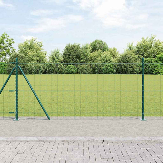 Europai kerítés beton alaplappal 25 x 1 m PVC-bevonatos acél