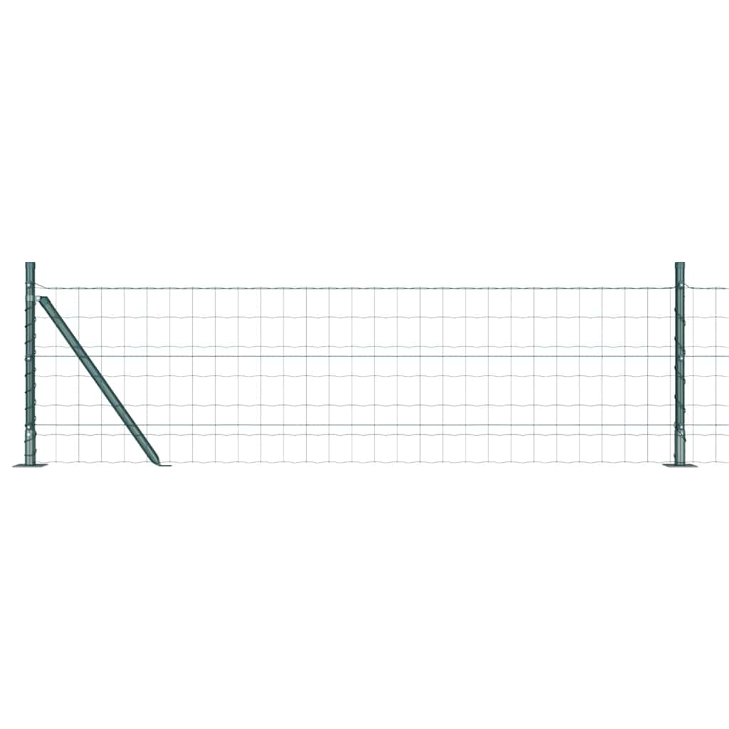 Europai kerítés beton alaplappal 50 x 0,6 m PVC-bevonatos acél