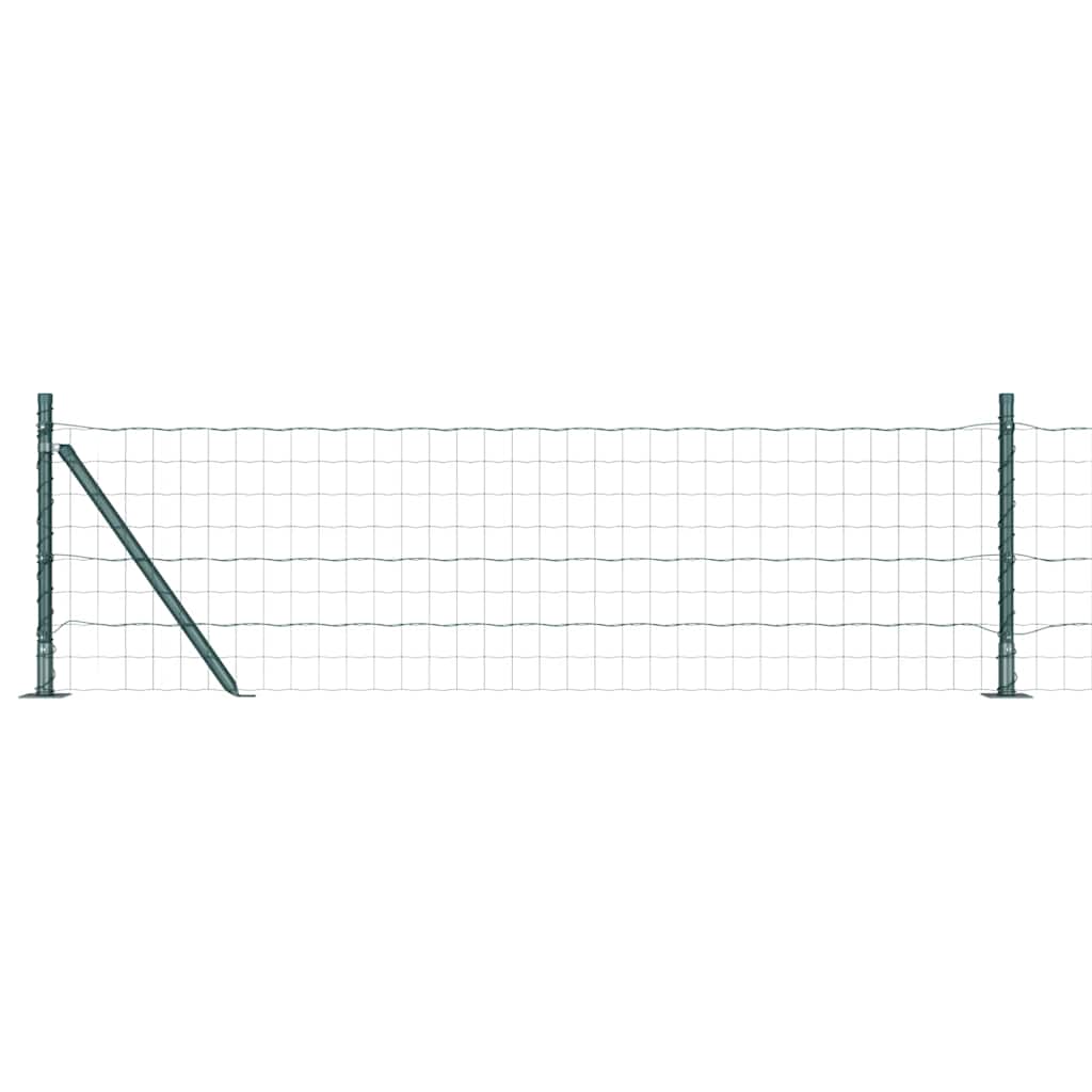 Europai kerítés beton alaplappal 10 x 0,4 m PVC-bevonatos acél