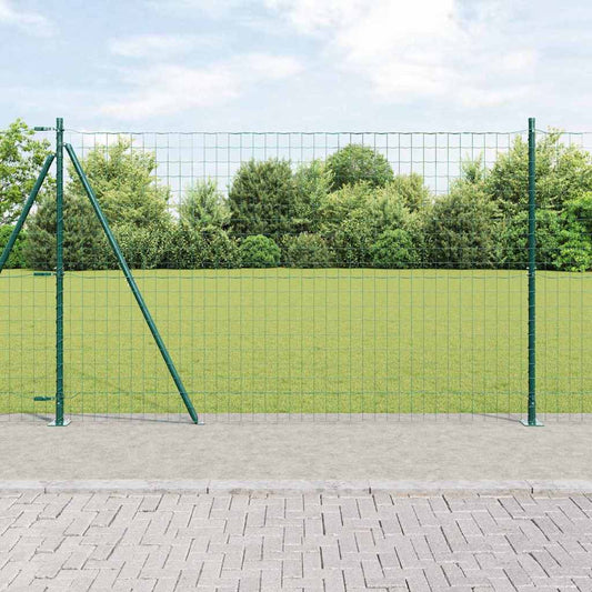 Europai kerítés beton alaplappal 10 x 1,5 m PVC-bevonatos acél