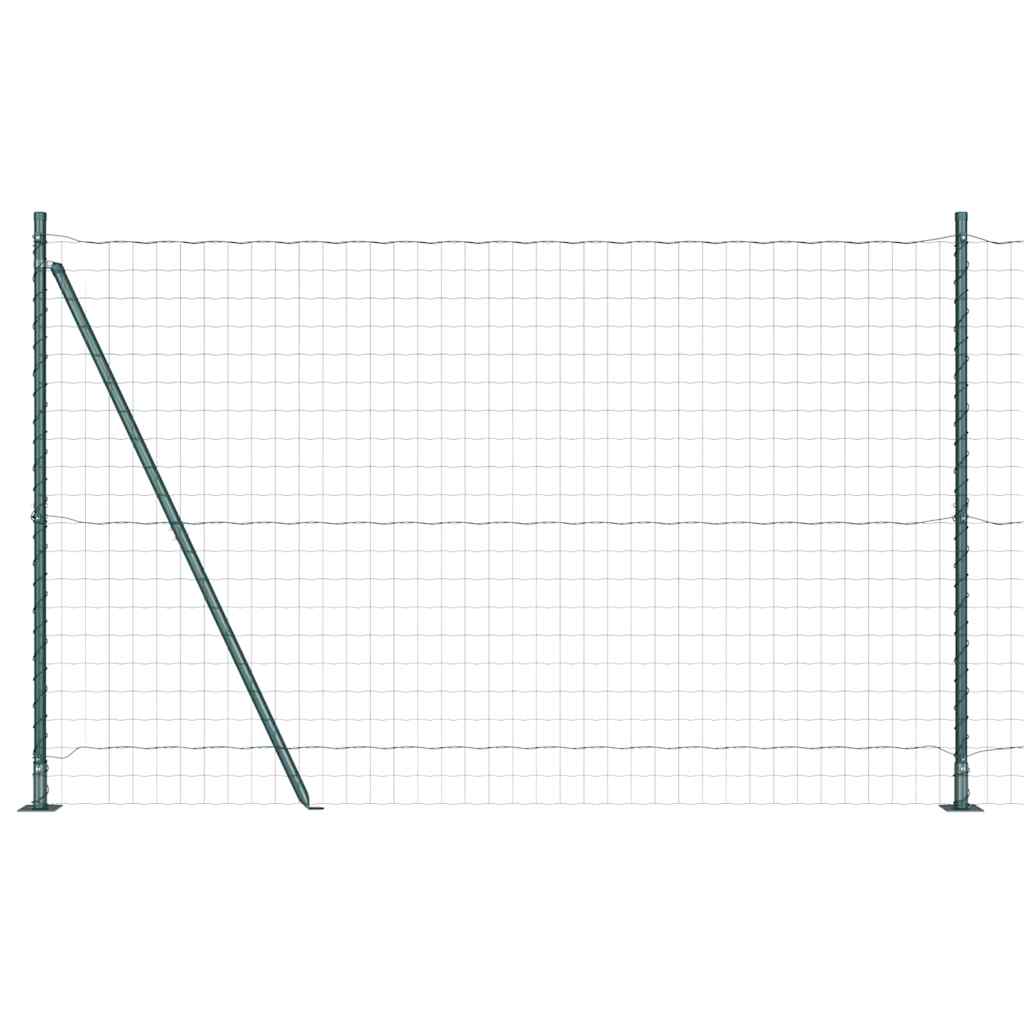 Europai kerítés beton alaplappal 10 x 1,5 m PVC-bevonatos acél