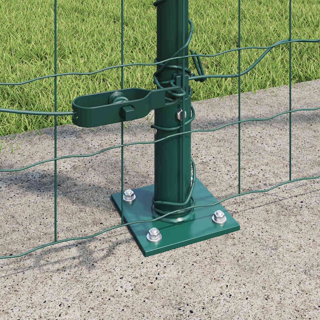 Europai kerítés beton alaplappal 10 x 1,6 m PVC-bevonatos acél