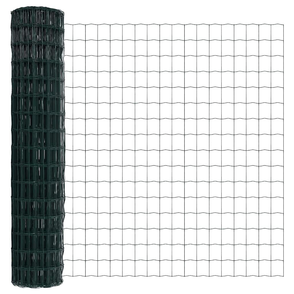 Europai kerítés beton alaplappal 10 x 1,6 m PVC-bevonatos acél