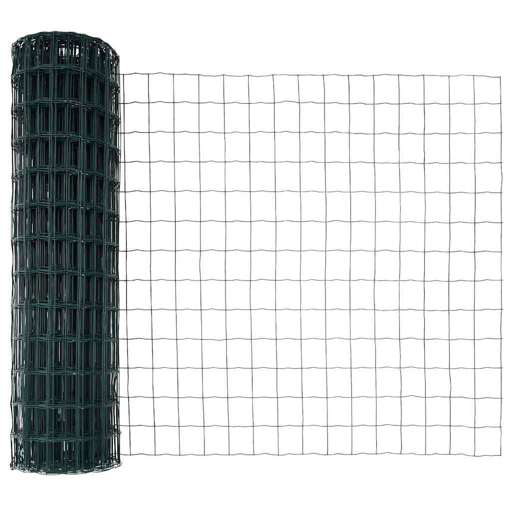 Europai kerítés beton alaplappal 25 x 1,0 m PVC-bevonatos acél