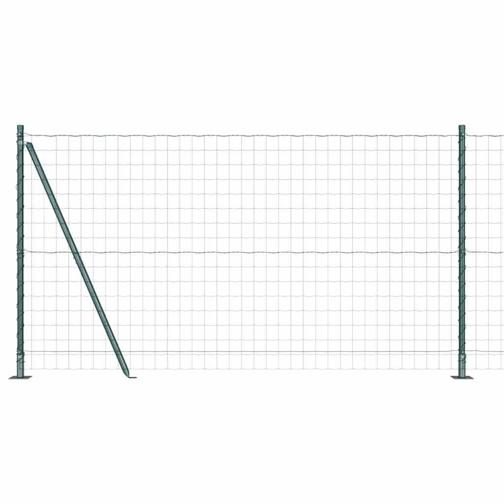 Europai kerítés beton alaplappal 25 x 1,2 m PVC-bevonatos acél