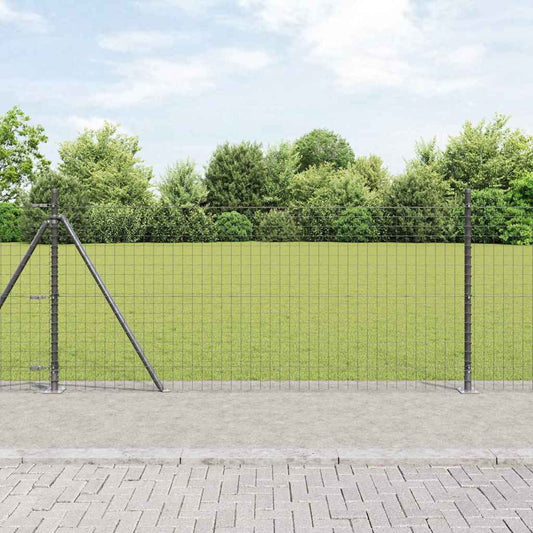 Europai kerítés beton alaplappal 10 x 1 m PVC-bevonatos acél