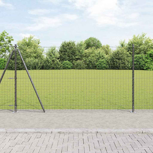 Europai kerítés beton alaplappal 10 x 1,2 m PVC-bevonatos acél