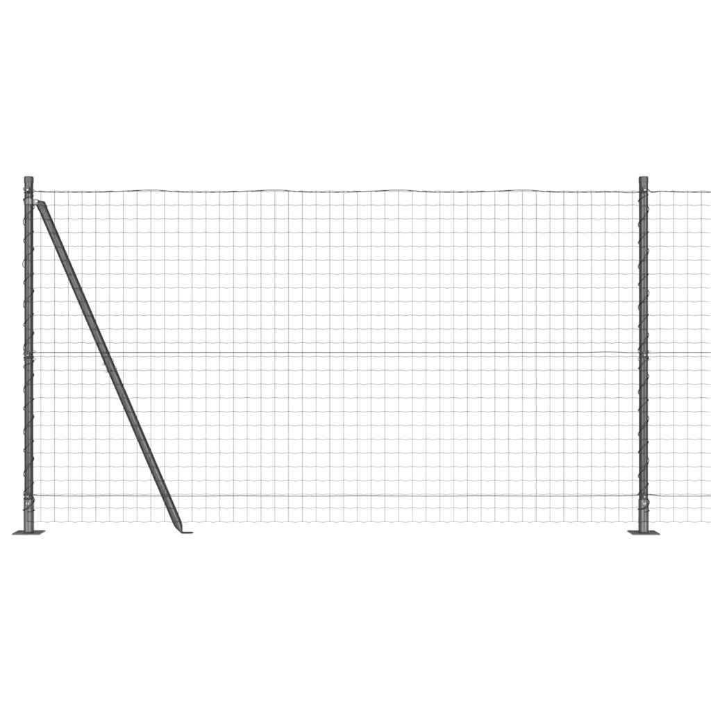 Europai kerítés beton alaplappal 10 x 1,2 m PVC-bevonatos acél