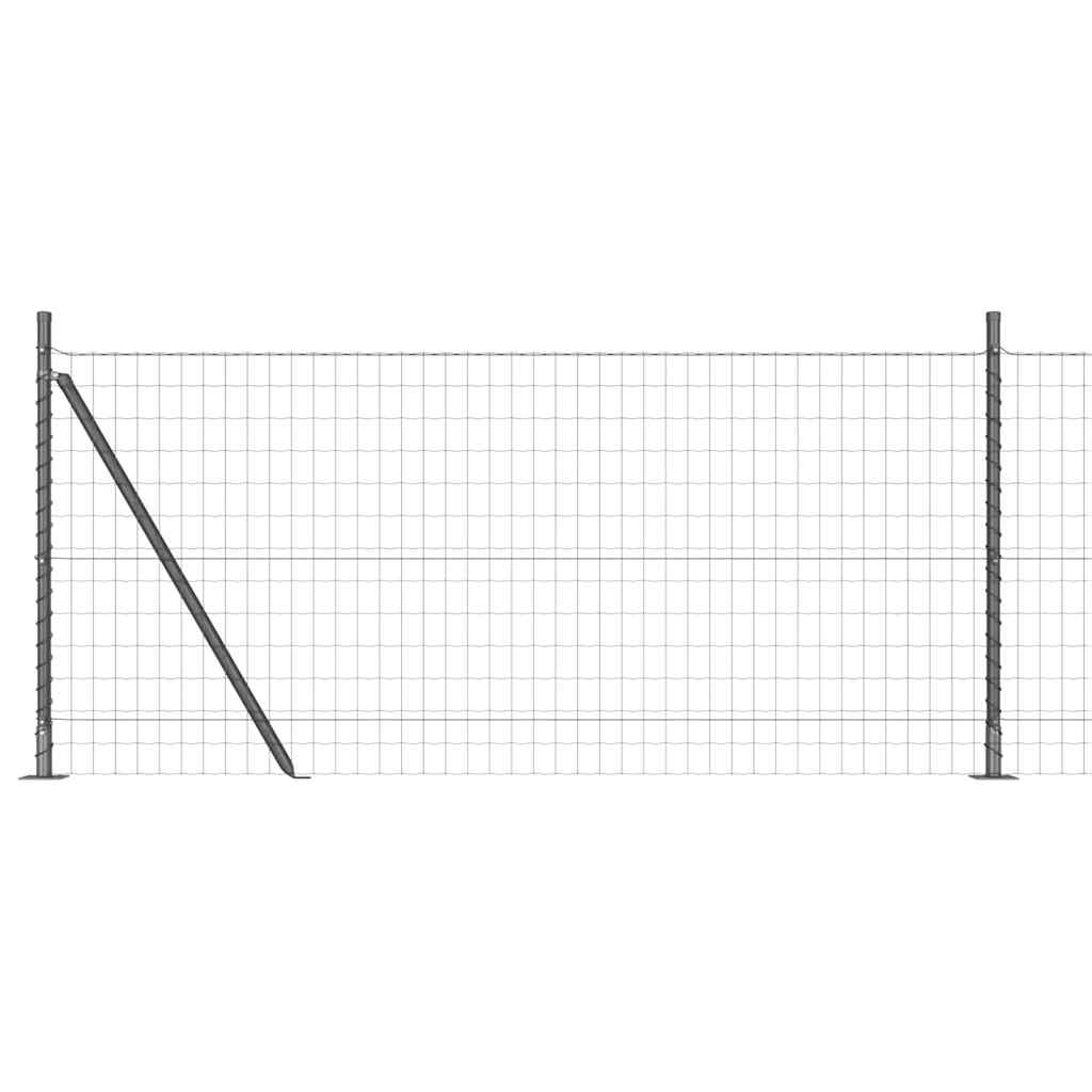 Europai kerítés beton alaplappal 10 x 0,8 m PVC-bevonatos acél