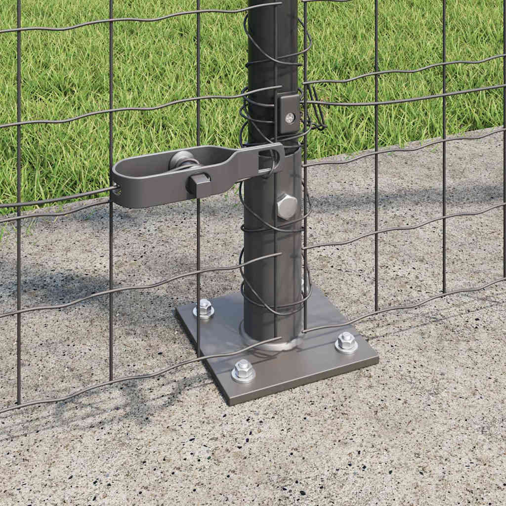 Europai kerítés beton alaplappal 10 x 1,4 m PVC-bevonatos acél