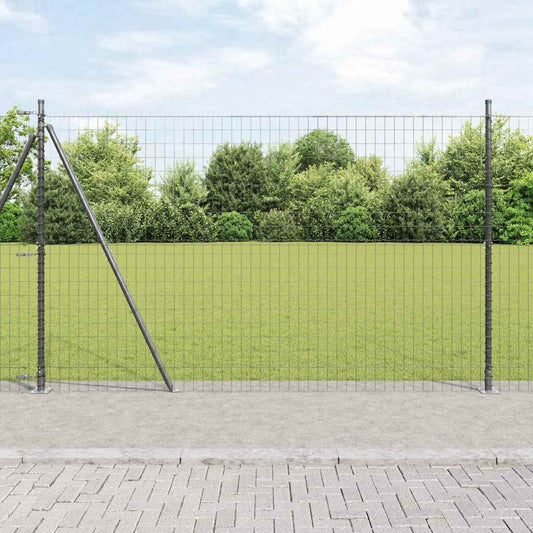 Europai kerítés beton alaplappal 10 x 1,4 m PVC-bevonatos acél