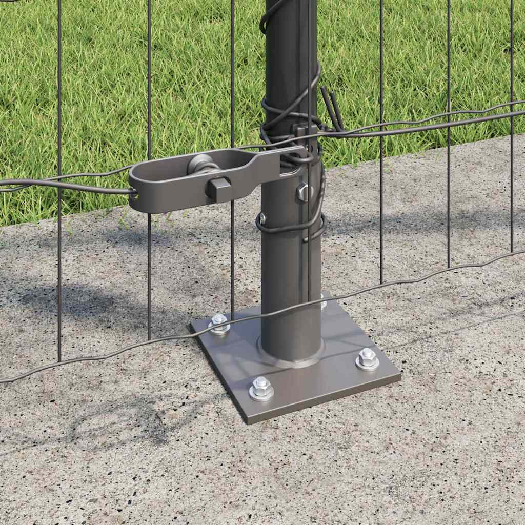 Europai kerítés beton alaplappal 10 x 1,2 m PVC-bevonatos acél