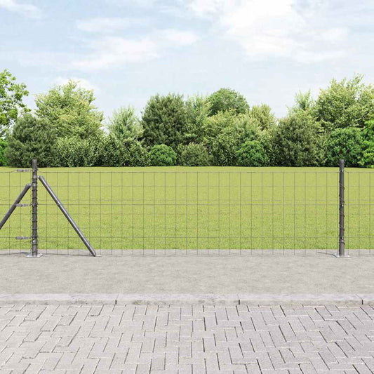 Europai kerítés beton alaplappal 10 x 0,4 m PVC-bevonatos acél