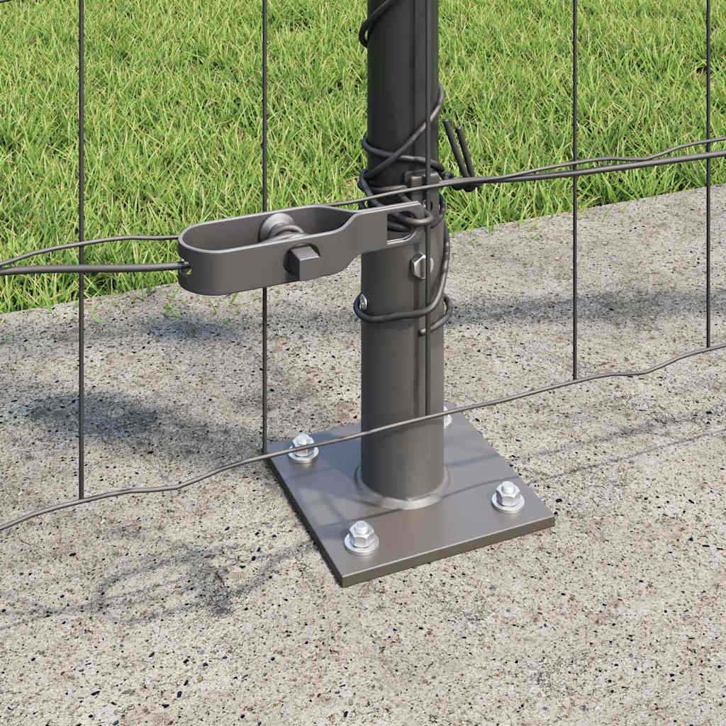 Europai kerítés beton alaplappal 10 x 1,2 m PVC-bevonatos acél