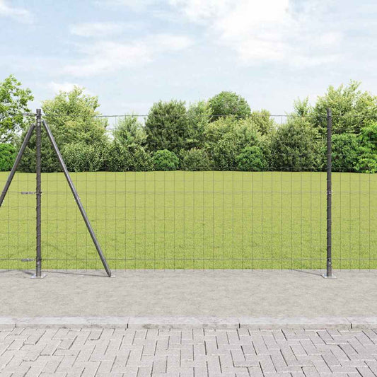 Europai kerítés beton alaplappal 10 x 1,2 m PVC-bevonatos acél
