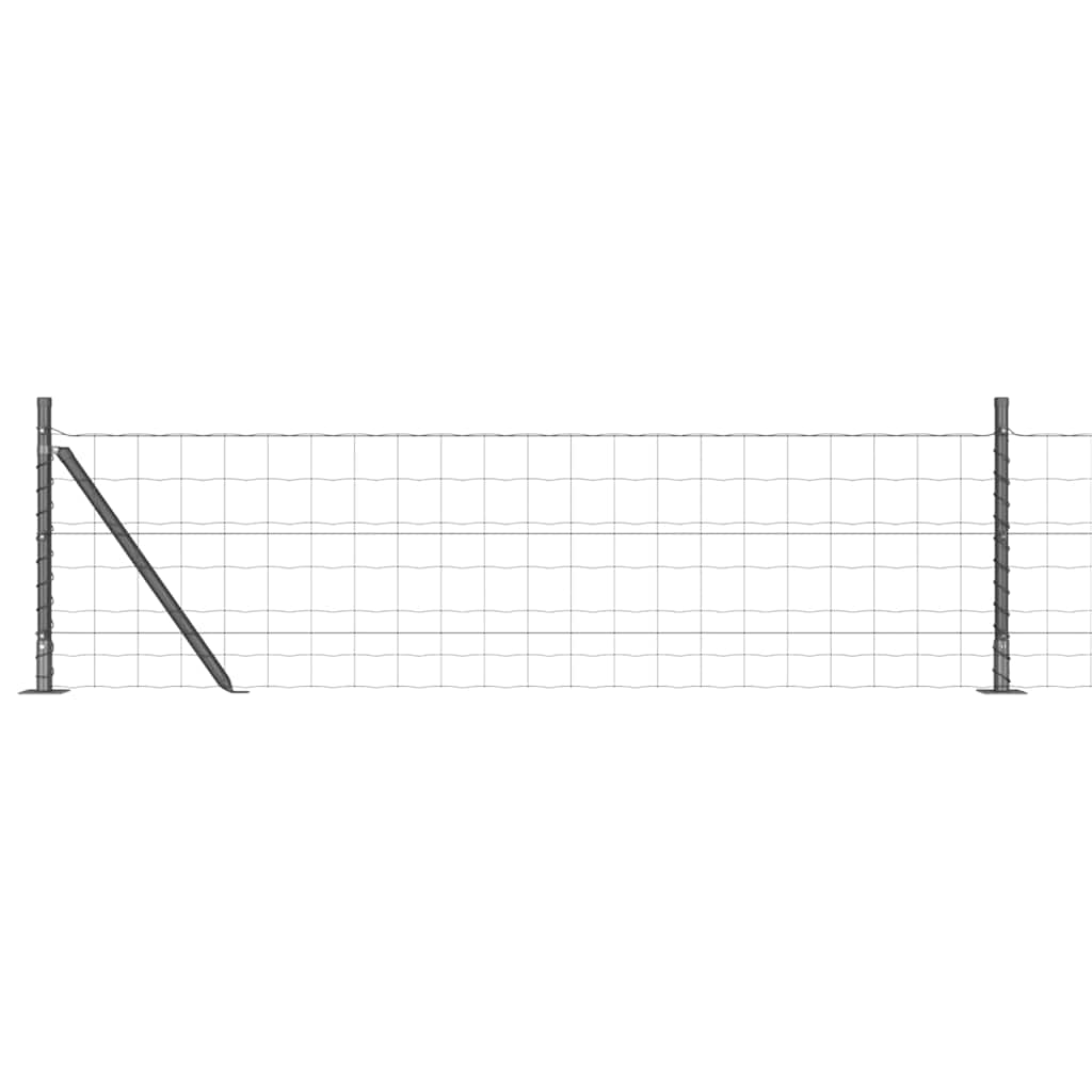 Europai kerítés beton alaplappal 10 x 0,6 m PVC-bevonatos acél