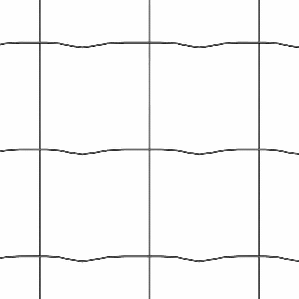 Kerítés oszlopokkal Szürke 1,2 x 10 m Acél