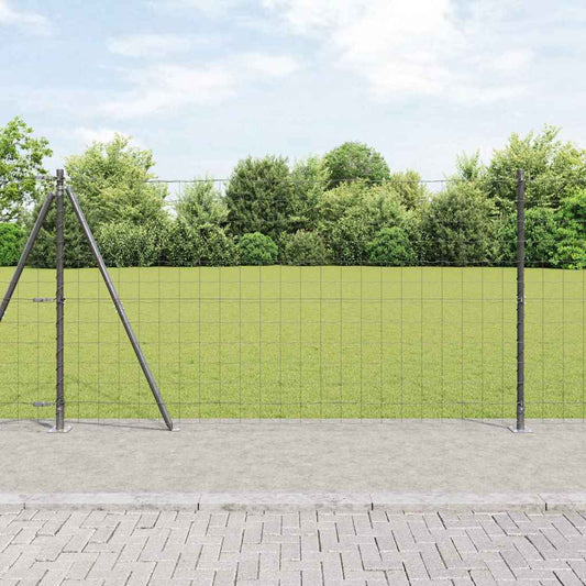 Europai kerítés beton alaplappal 10 x 1,2 m PVC-bevonatos acél