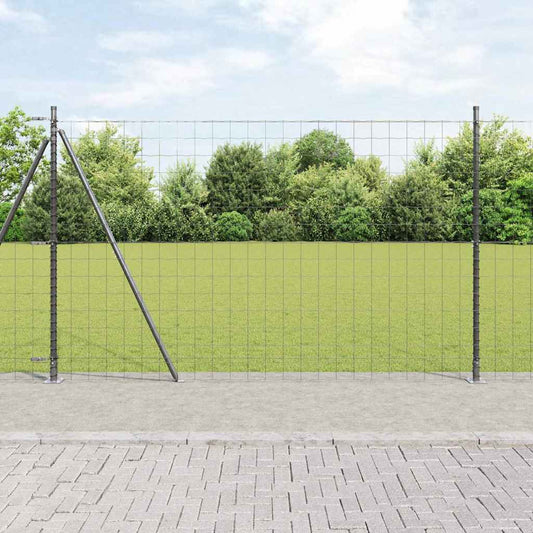 Europai kerítés beton alaplappal 10 x 1,4 m PVC-bevonatos acél