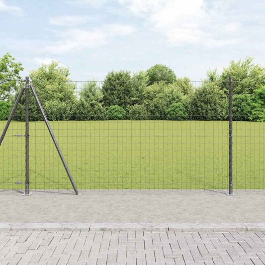Europai kerítés beton alaplappal 25 x 1,2 m PVC-bevonatos acél