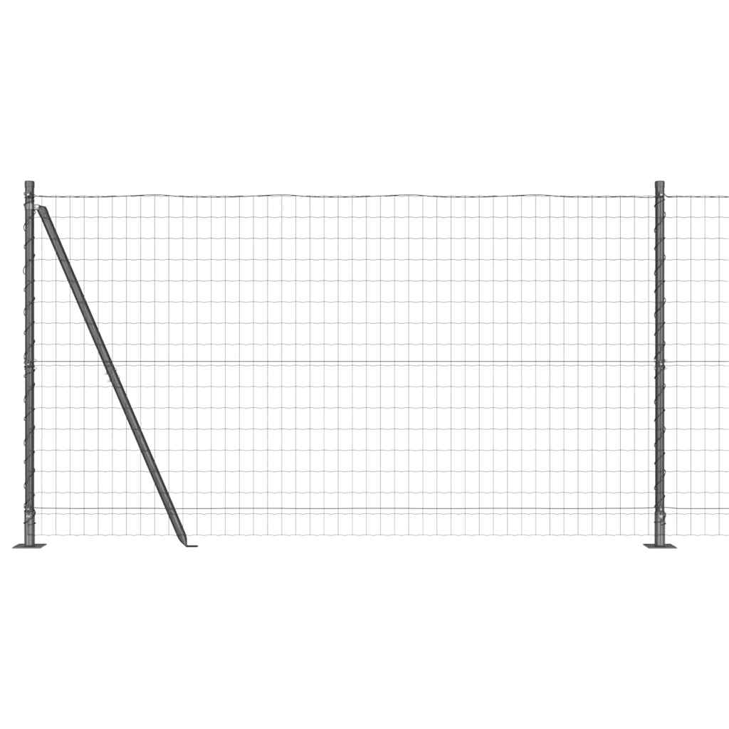 Europai kerítés beton alaplappal 25 x 1,2 m PVC-bevonatos acél
