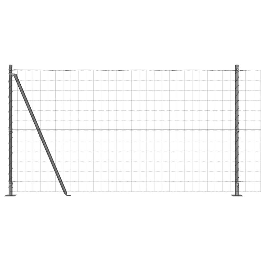 Europai kerítés beton alaplappal 25 x 1,2 m PVC-bevonatos acél