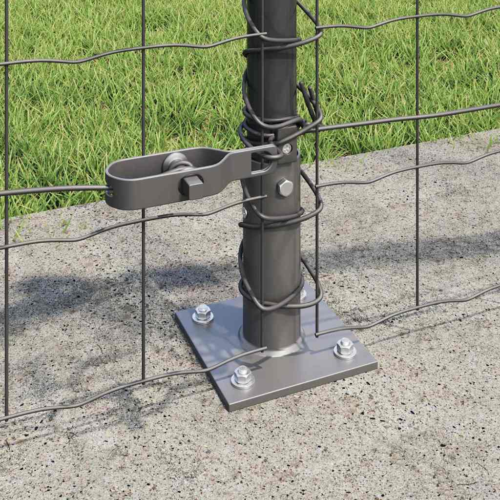 Europai kerítés beton alaplappal 50 x 0,4 m PVC-bevonatos acél