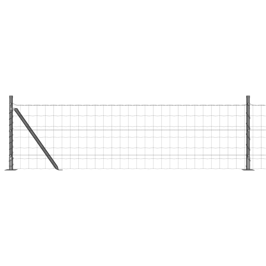 Europai kerítés beton alaplappal 50 x 0,4 m PVC-bevonatos acél
