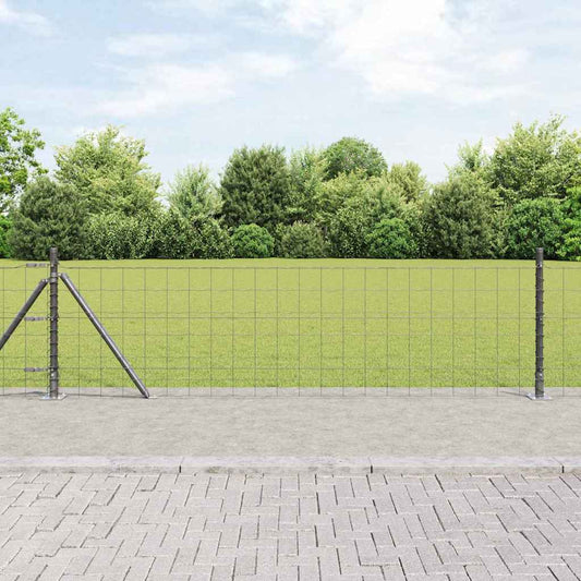 Europai kerítés beton alaplappal 50 x 0,4 m PVC-bevonatos acél
