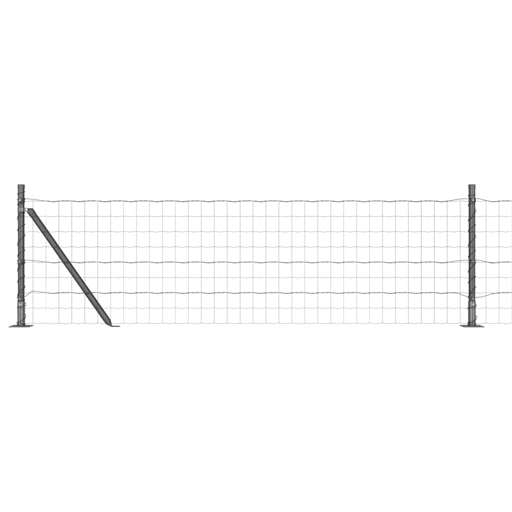 Europai kerítés beton alaplappal 50 x 0,4 m PVC-bevonatos acél