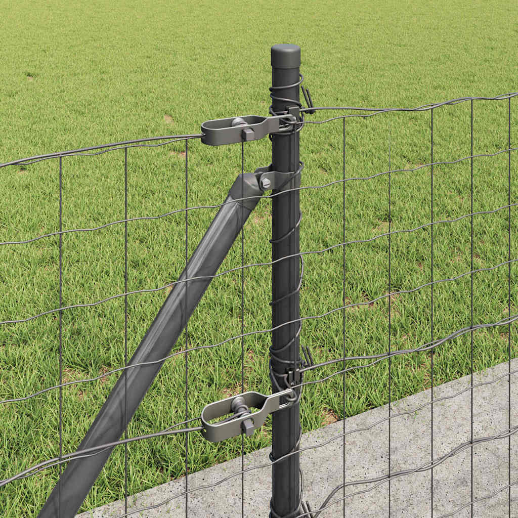 Europai kerítés beton alaplappal 50 x 0,6 m PVC-bevonatos acél