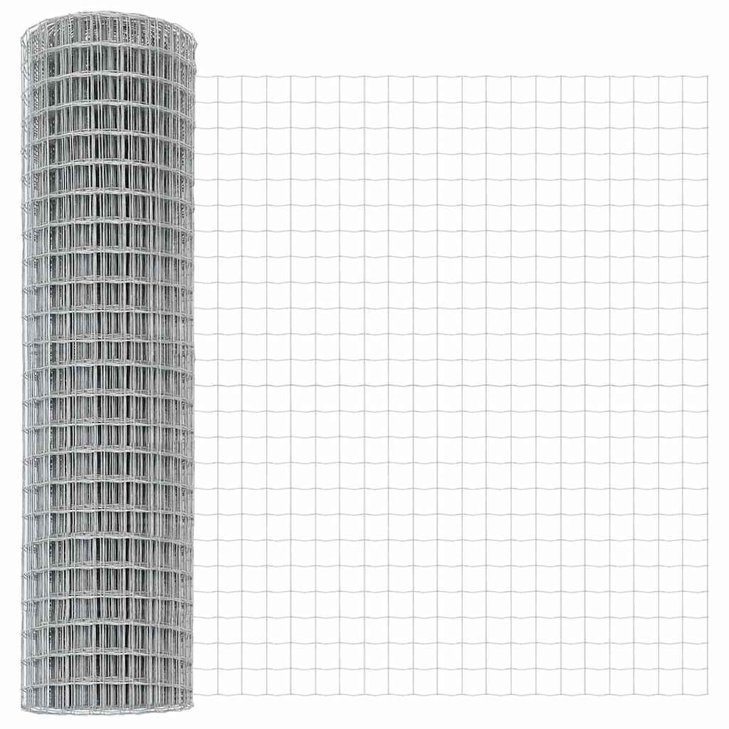 Külső Euro Kerítés Betonalappal 10 x 1,2 m Horganyzott Acél