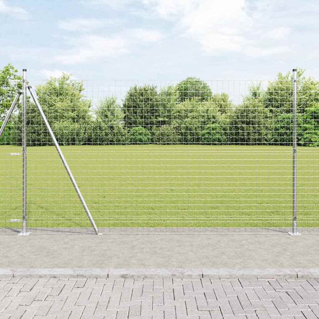 Europai kerítés beton alaplappal 10 x 1,4 m Horganyzott Acél
