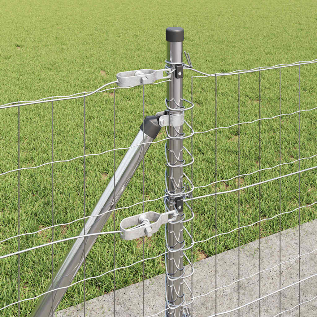 Külső Euro Kerítés Betonalappal 10 x 0,6 m Horganyzott Acél