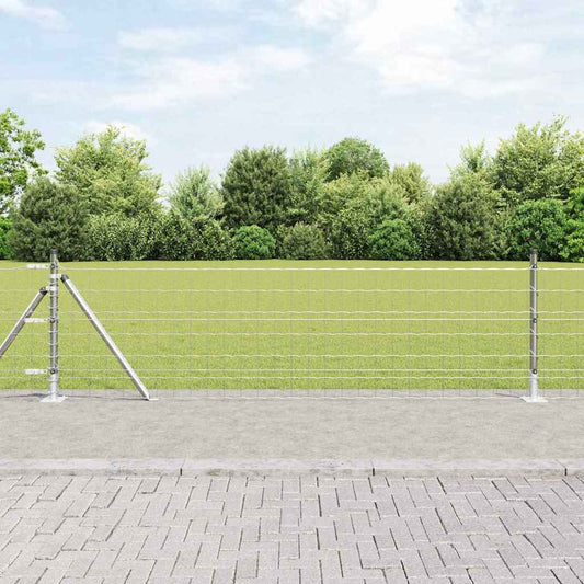Külső Euro Kerítés Betonalappal 10 x 0,4 m Horganyzott Acél