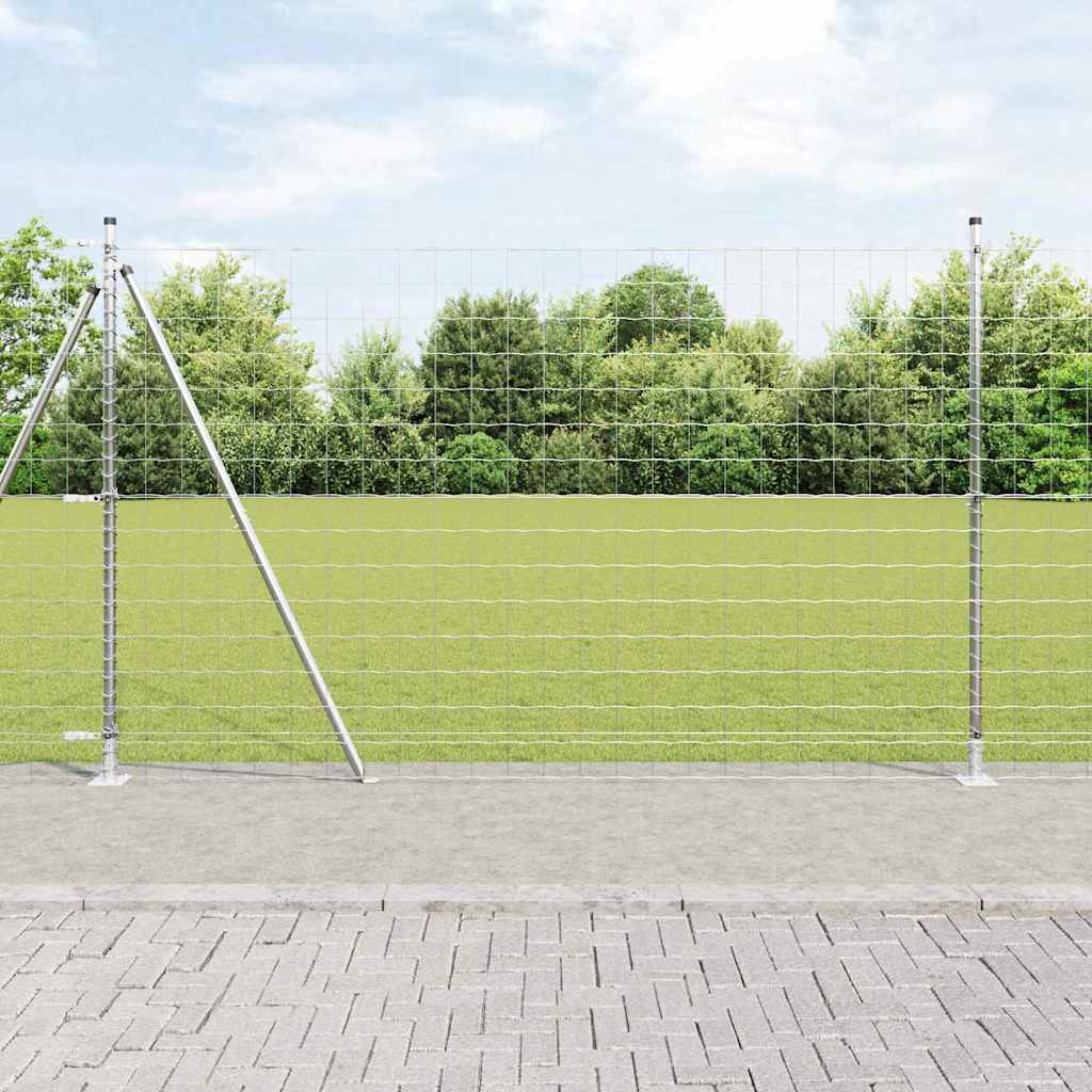Europai kerítés beton alaplappal 10 x 1,4 m Horganyzott Acél