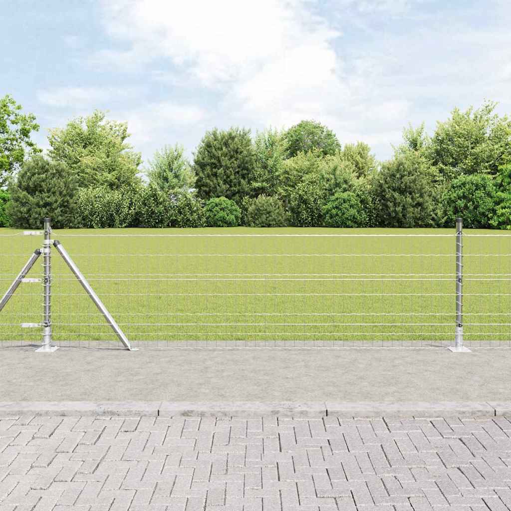 Europai kerítés beton alaplappal 25 x 0,6 m Horganyzott Acél