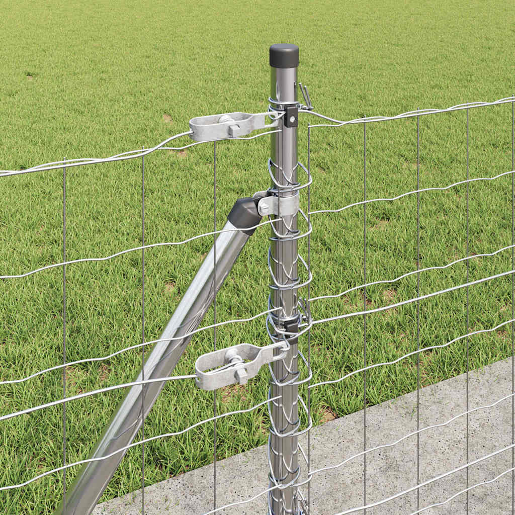 Külső Euro Kerítés Betonalappal 25 x 0,4 m Horganyzott Acél