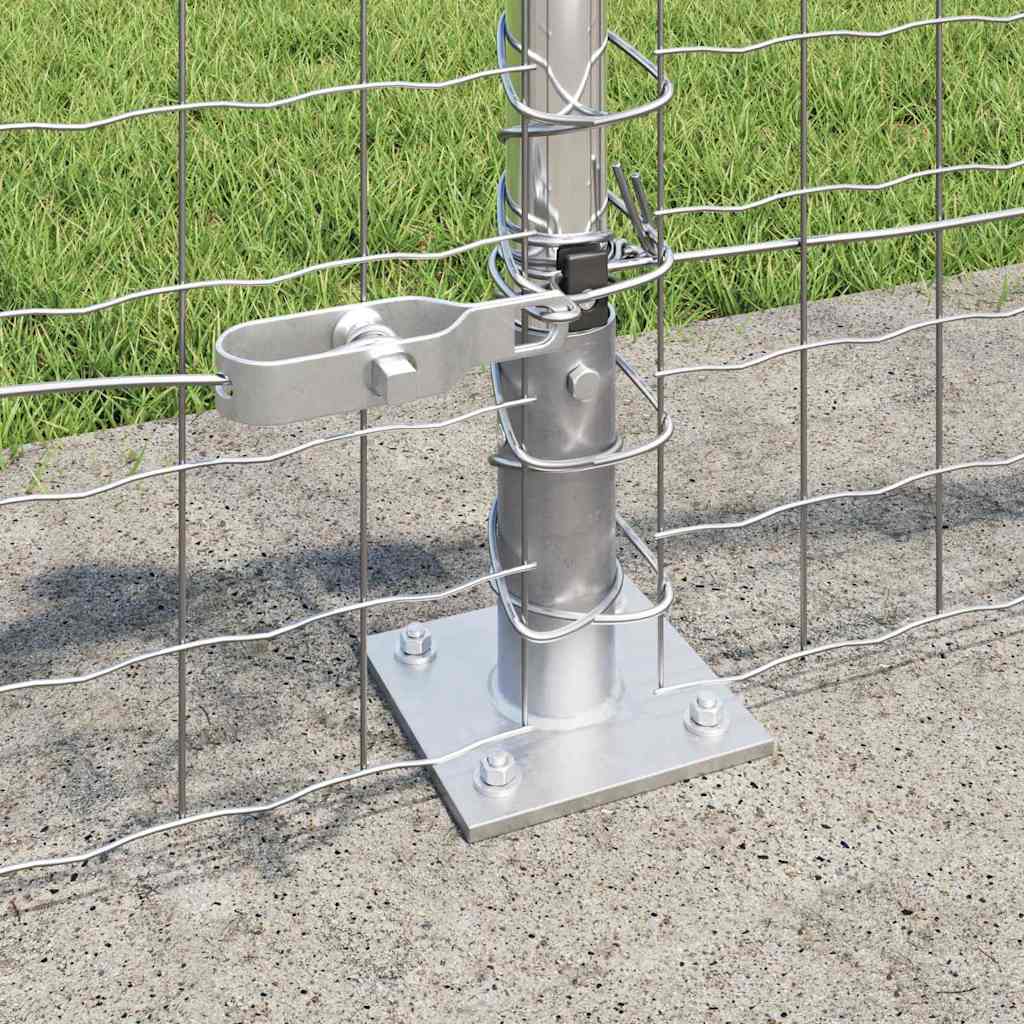 Külső Euro Kerítés Betonalappal 50 x 0,4 m Horganyzott Acél